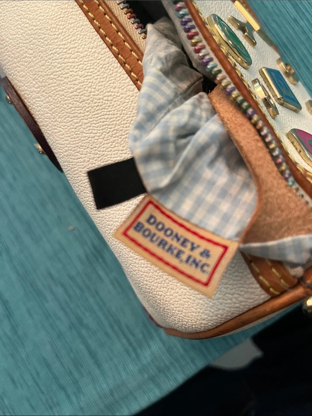 Y2K Dooney and Bourke / Lindsay Lohan hearts and charms bag #2. - Picture 14 of 15